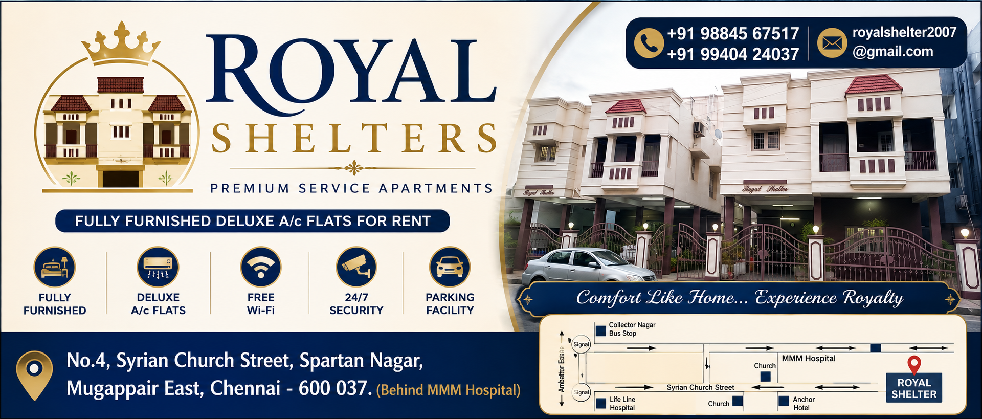 Royal Shelters Service Apartments